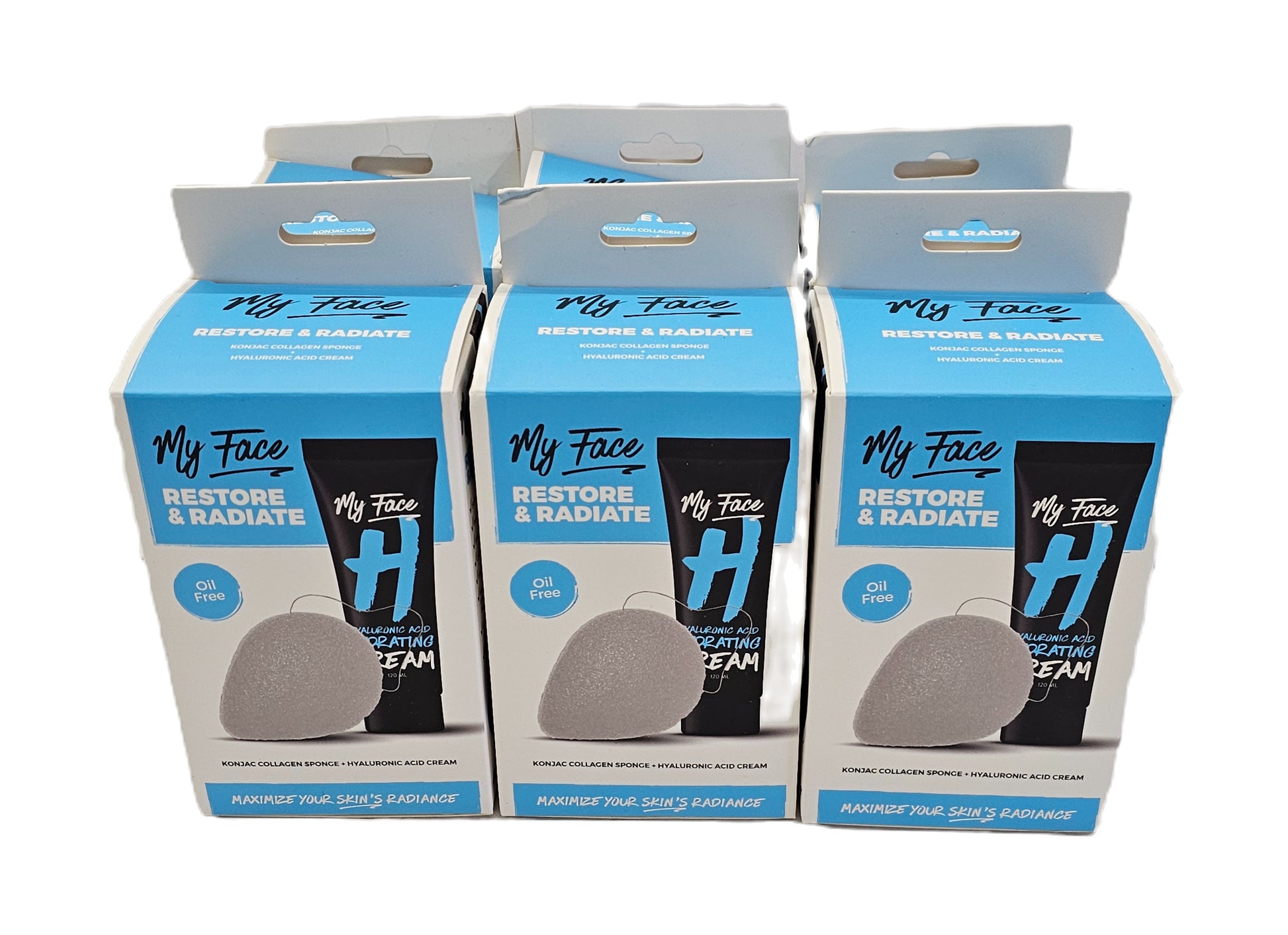 Lot of 6 My face hyaluronic and hydrating cream; restore and radiate; oil free image 2
