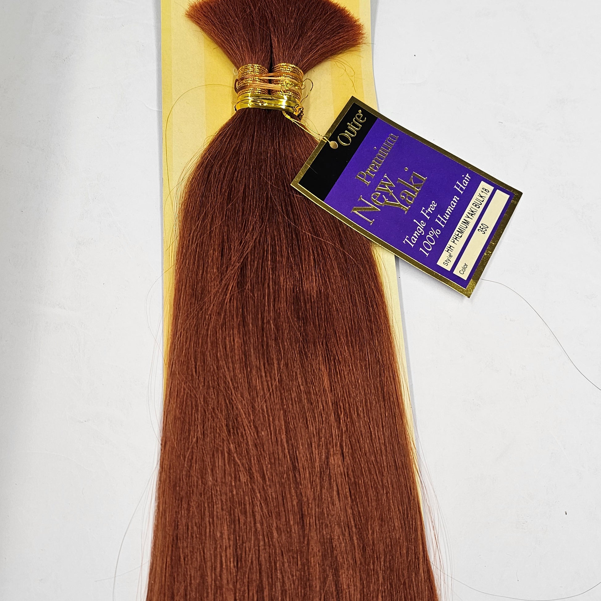 Tangle-free human hair premium new yaki bulk for braiding, straight image 6