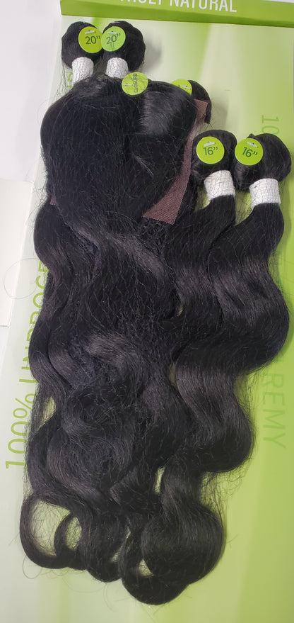 unprocessed virgin remy human hair; multipack 7pcs curly all-in-one image 0