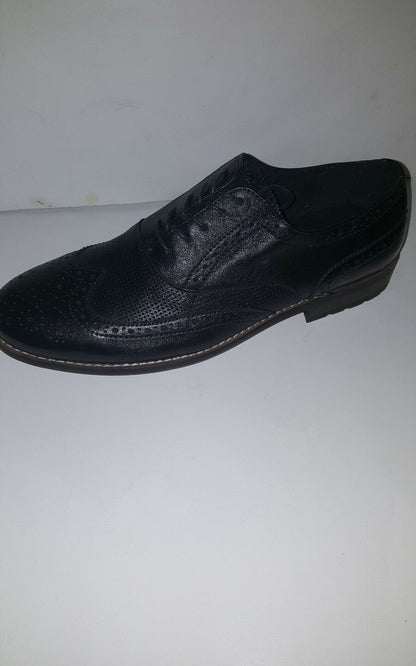 NUNN BUSH TRISTAN WINGTIP OXFORD MEN'S SHOES; BLACK;84677001;M image 1