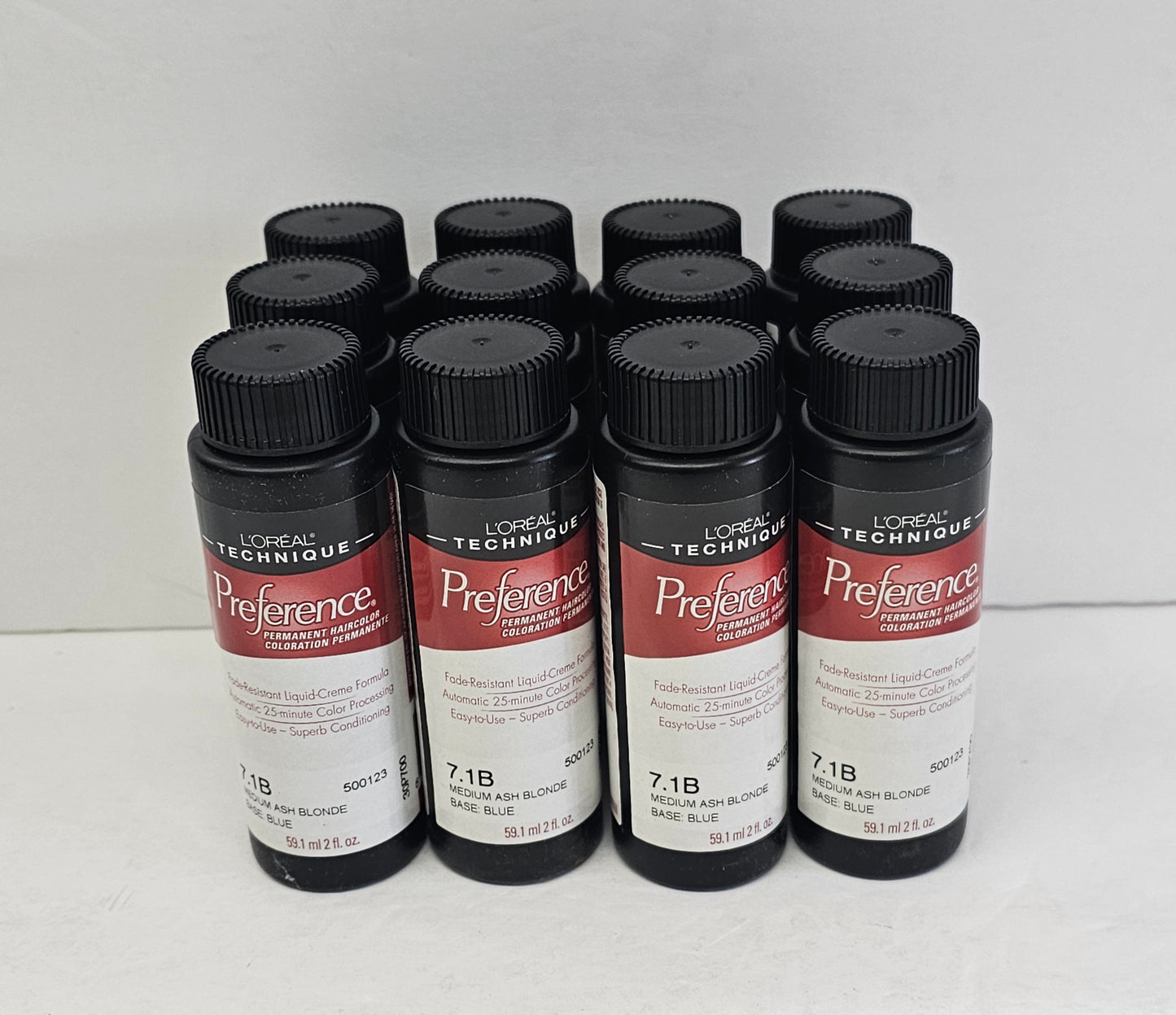 Set of 12 L'Oreal Technique preference permanent hair color; 2fl.oz; Unisex image 1