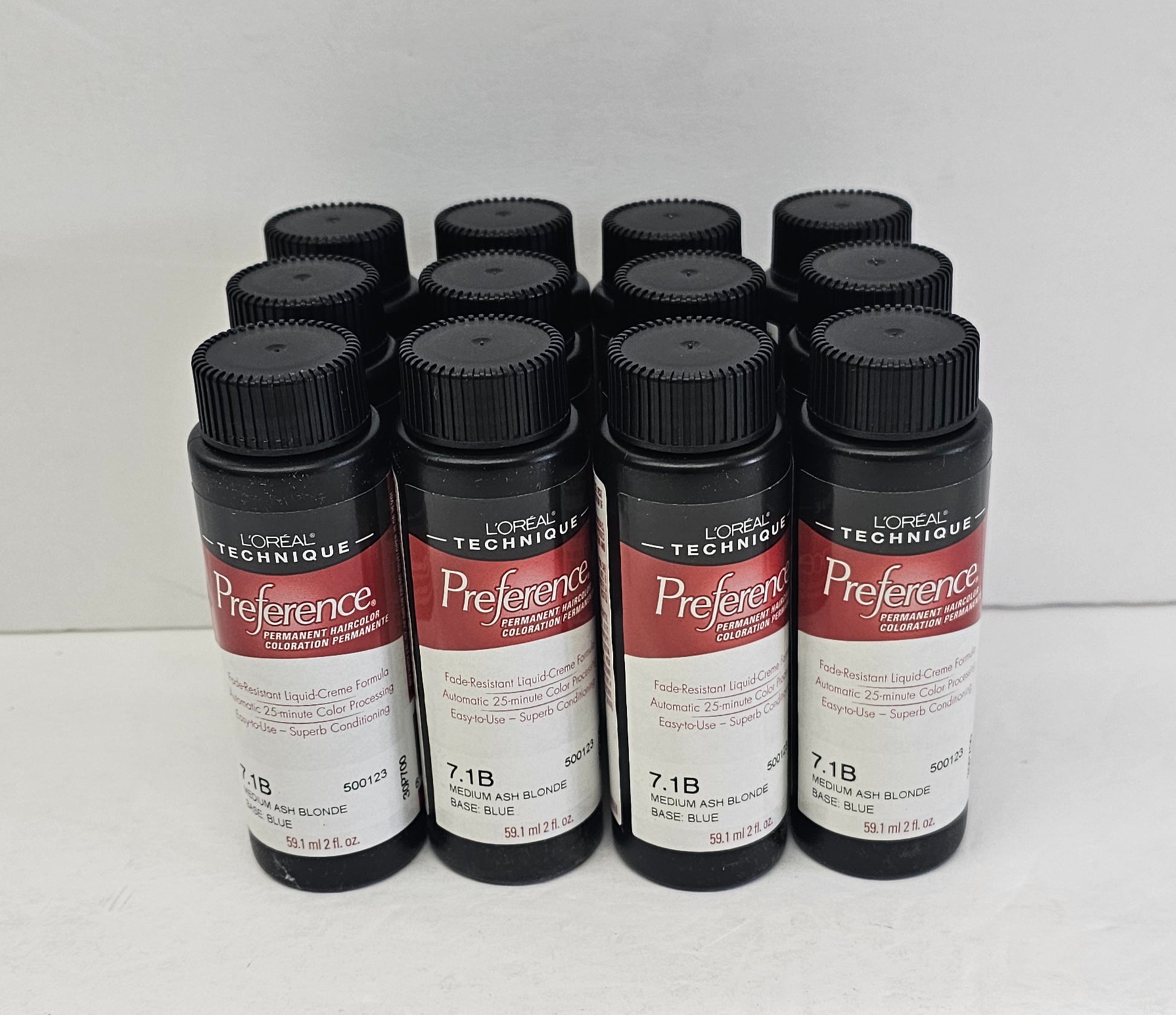 Set of 12 L'Oreal Technique preference permanent hair color; 2fl.oz; Unisex image 1