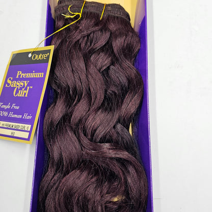 Curly human hair weave tangle-free for sew-in; Premium Sassy curl; wefts. image 3