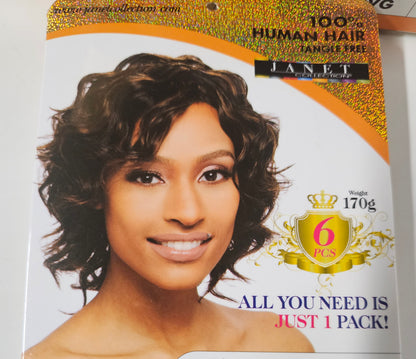 Human hair tangle-free weave; body romance; sew-in; curly; 6pcs image 0