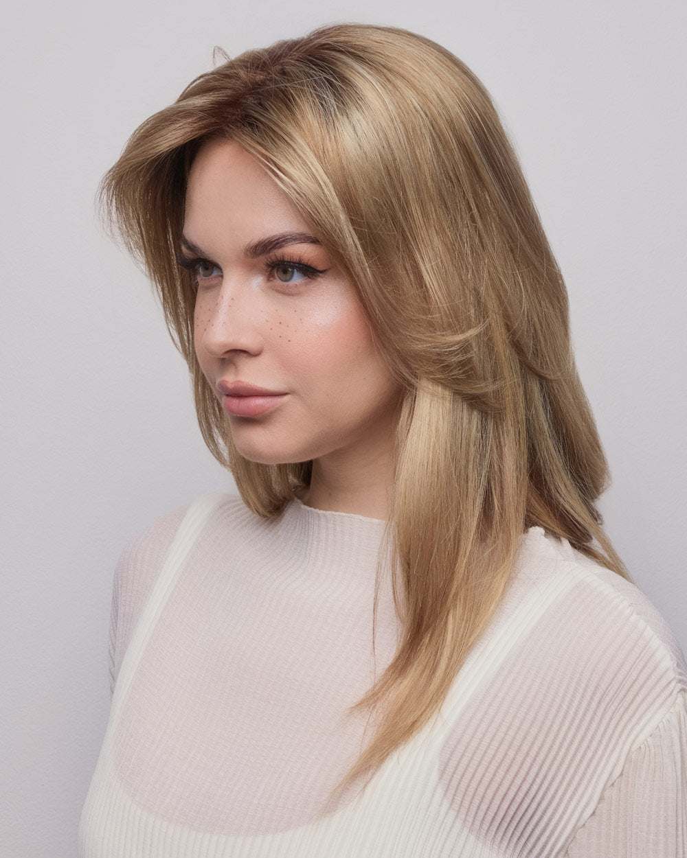 Medium Top Piece Monofilament | Synthetic Wiglet by Amore