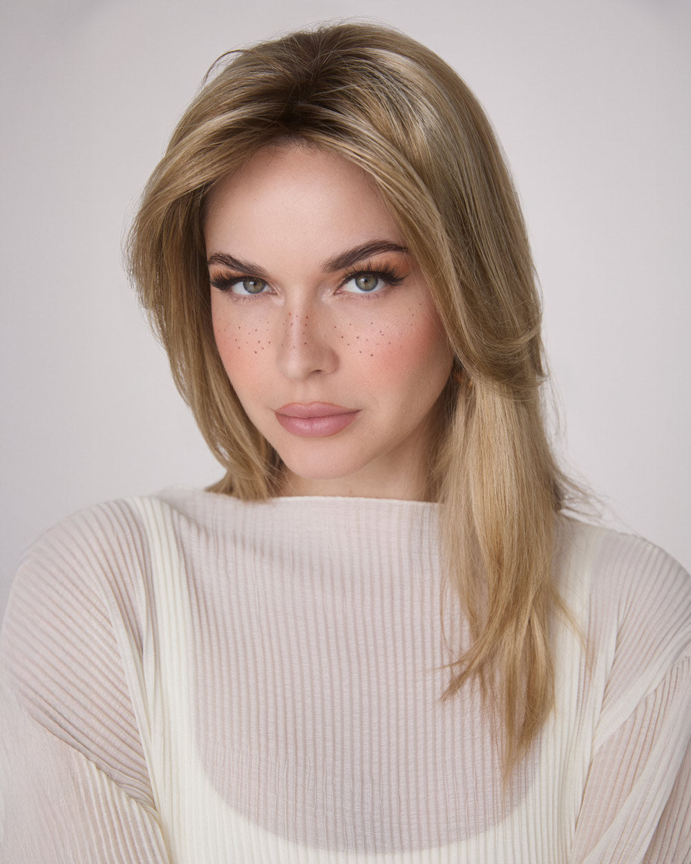 Medium Top Piece Monofilament | Synthetic Wiglet by Amore
