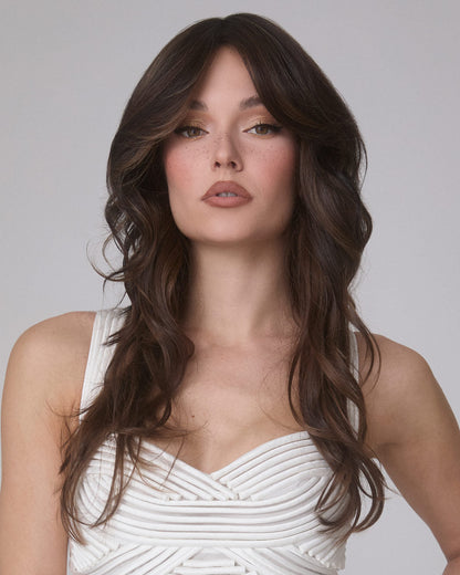 Medium Wavy TP Mono (Exclusive) | Lace Front & Monofilament Synthetic Hair Topper by Amore