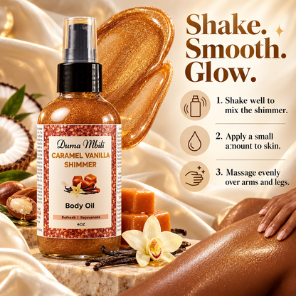 Caramel Vanilla Shimmer Body Oil