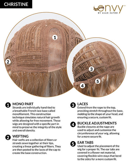 Christine (Exclusive) | Monofilament Part Synthetic Wig by Envy