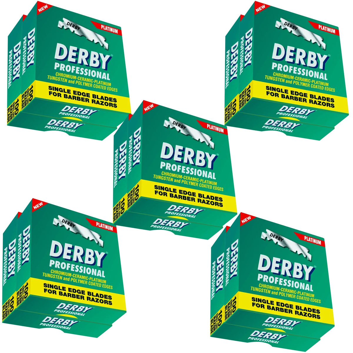 Derby Prof Single Edge Razor Blades 100ct