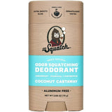 DR. SQUATCH Men's Natural Solid Deodorant Coconut Castaway Aluminum-Free 2.65oz - Imperfect Container