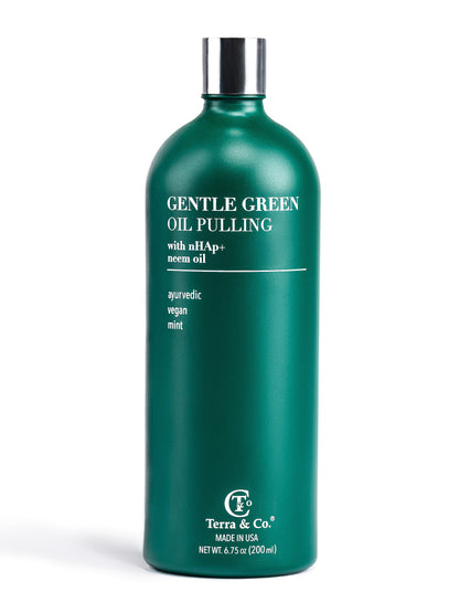 Gentle Green® Oil Pulling – Ayurvedic Neem, Moringa, Hemp Seed & Coconut Oil Rinse for Fresh Breath, 6.75 oz