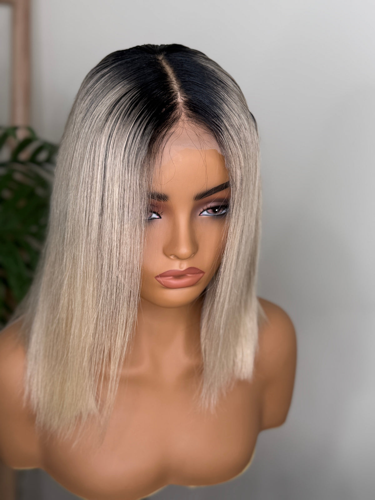 Blonde balayage virgin human hair Bob wig