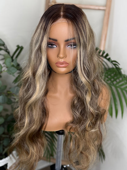 Honey Blonde Balayage Wave Wig