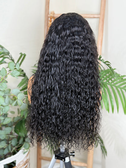 Exotic curl virgin human hair wig.