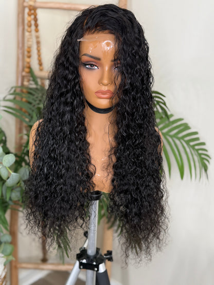 Exotic curl virgin human hair wig.