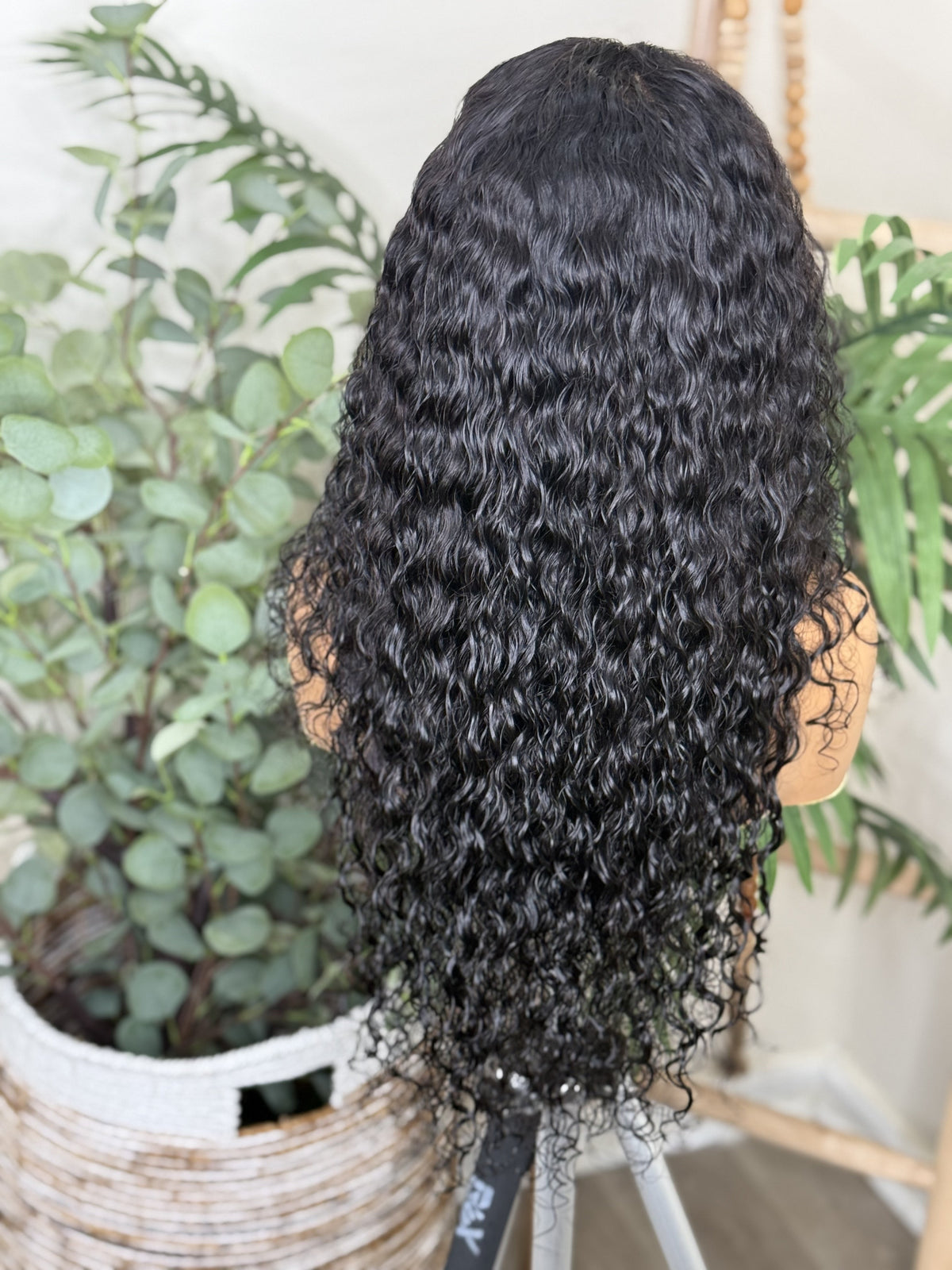 Italian curl virgin human hair wig.