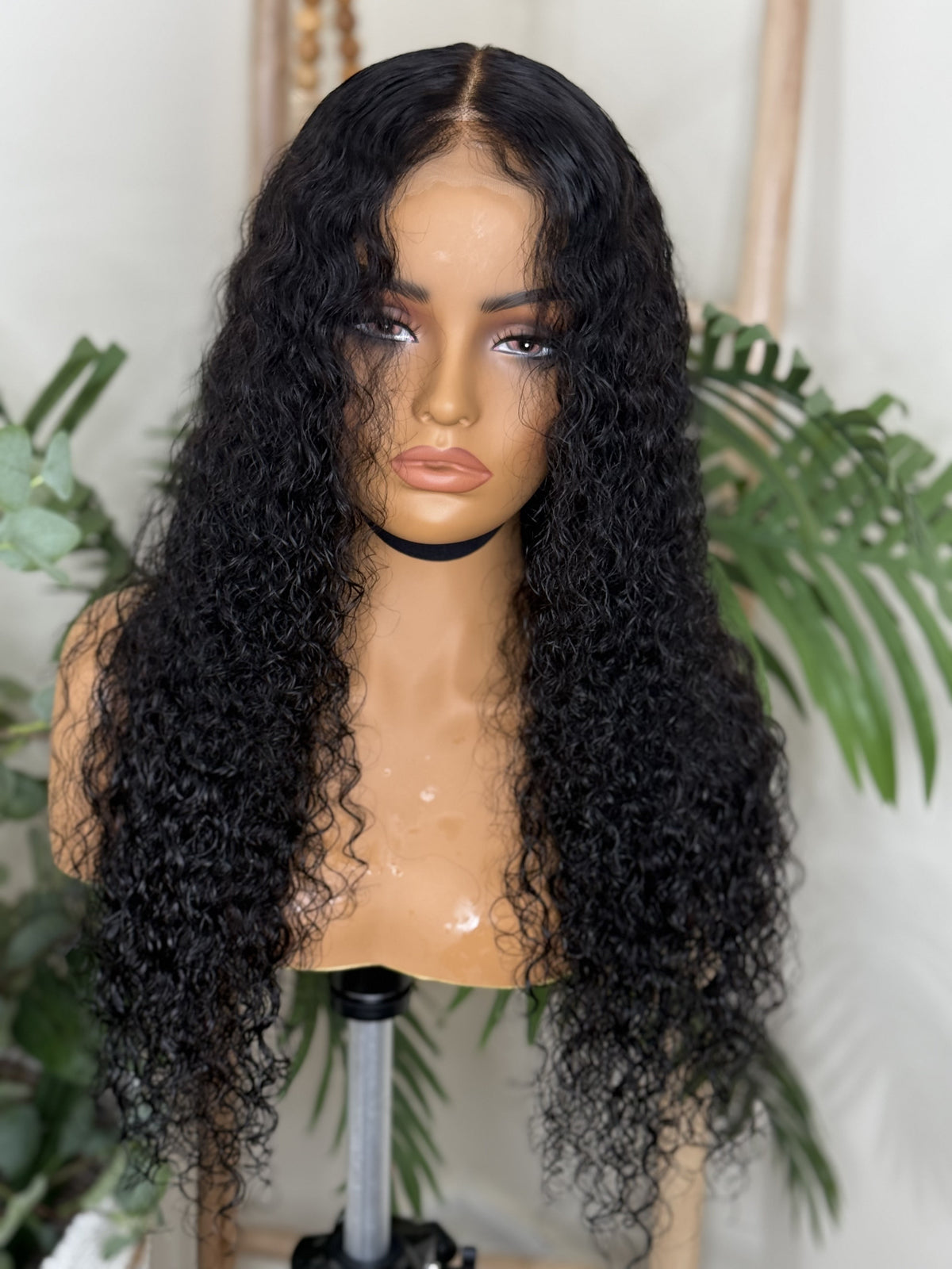 Italian curl virgin human hair wig.