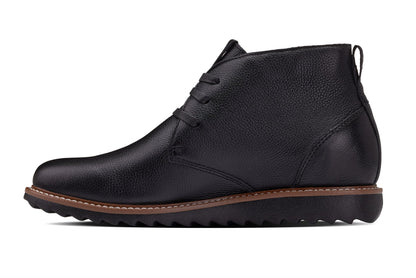 CALTO - J2190 - 2.6 Inches Taller (Black/Black Sole) - Chukka Boots
