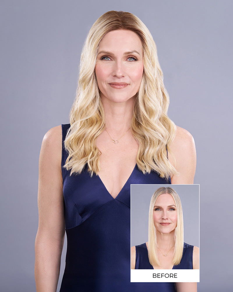 Top Trend Lace HD Wavy 18 inch (Exclusive) | Lace Front & Monofilament Synthetic Hair Topper by Jon Renau