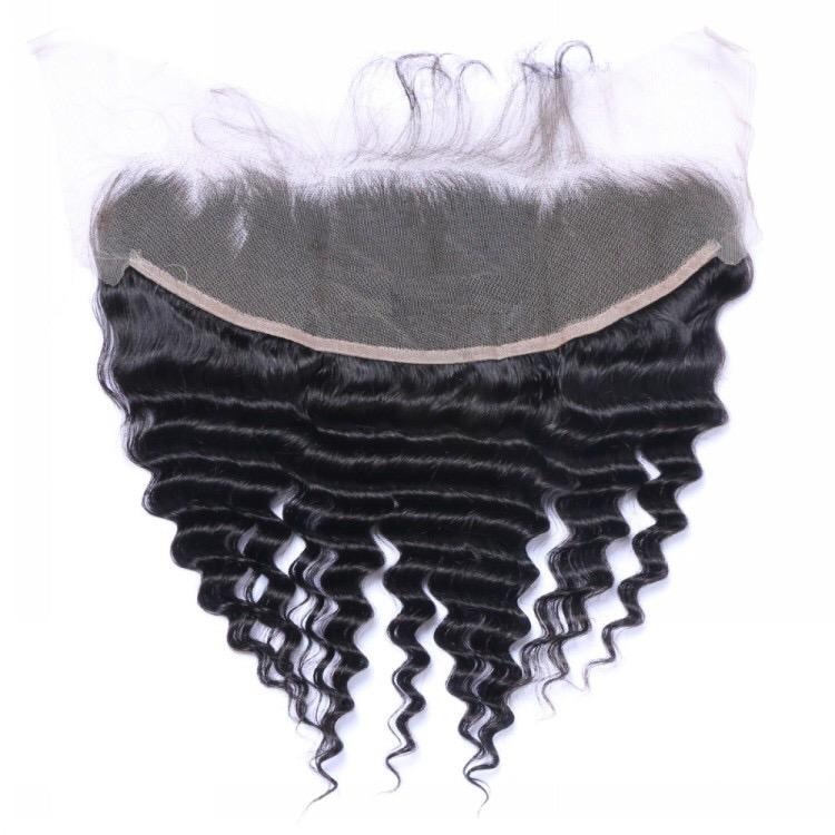 Deep wave human hair – 13x4 HD lace frontal