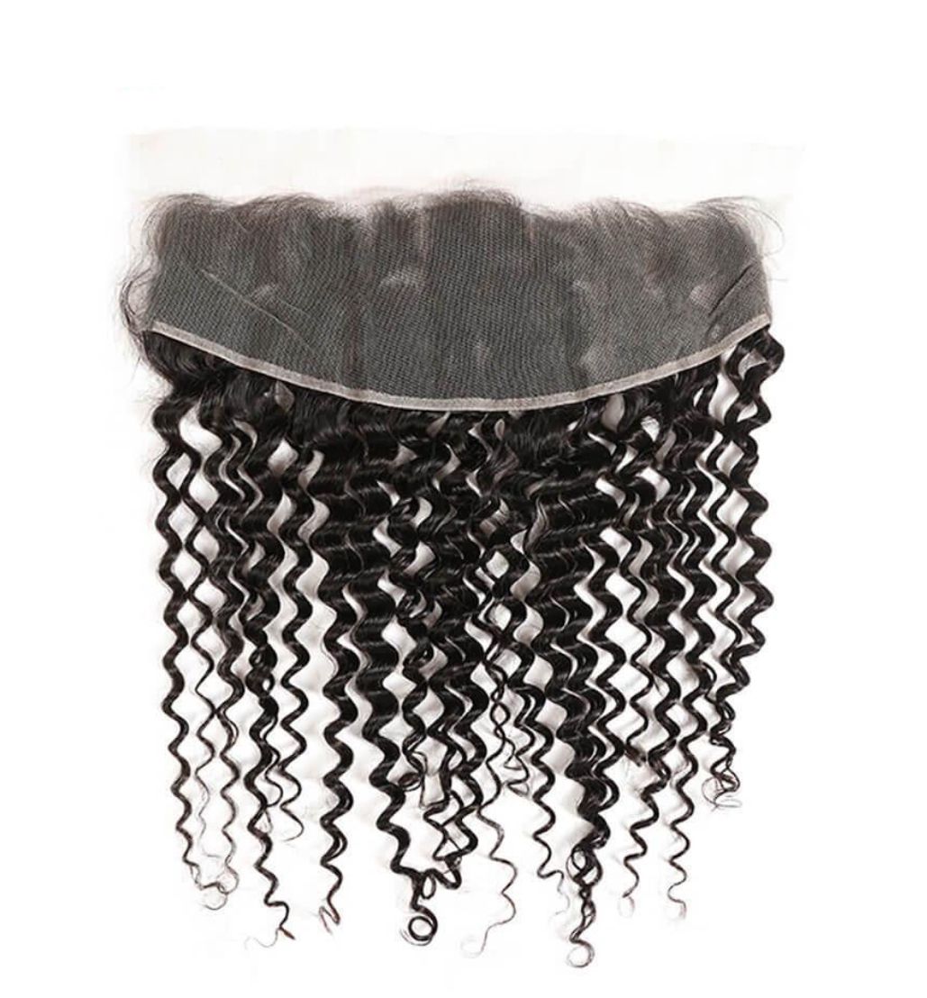 Italian curl human hair – 13x4 HD lace frontal.