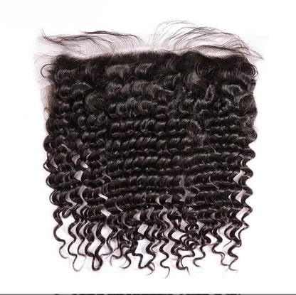 Italian curl human hair – 13x4 HD lace frontal.