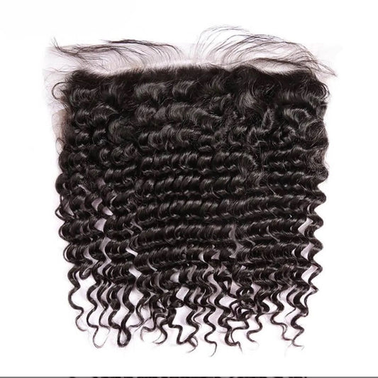 Italian curl human hair – 13x4 HD lace frontal.