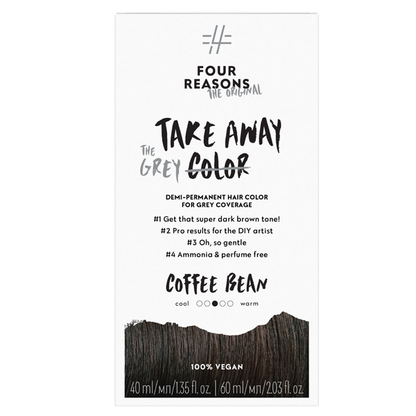 Fragrance Free Hair Color Coffee Bean - 3.0 Blackish brown with gray coverage