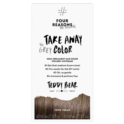 Fragrance Free Hair Color Teddy Bear - 6.0 Medium brown with gray coverage