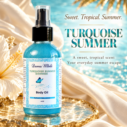 Turquoise Summer Shimmer Body Oil