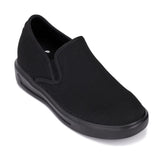 CALTO - X2780 - 2.8 Inches Taller (Black/Black Sole) - Lightweight Sneaker Loafers