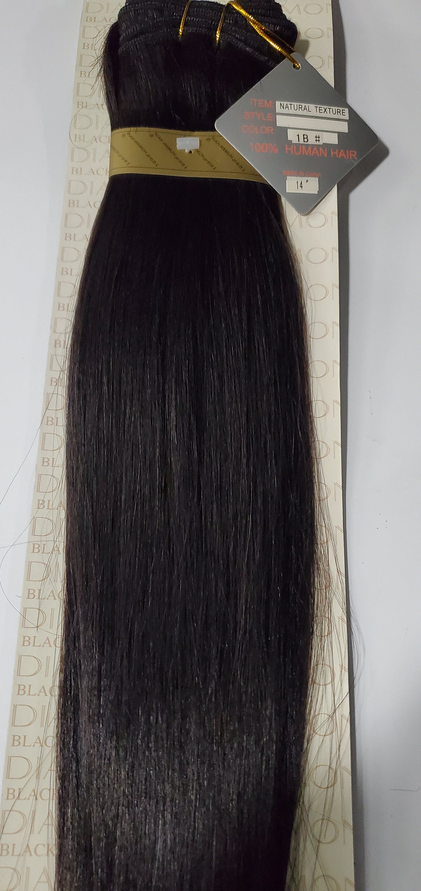 Remi human hair weave tangle-free; straight sew-in weft; natural texture image 2