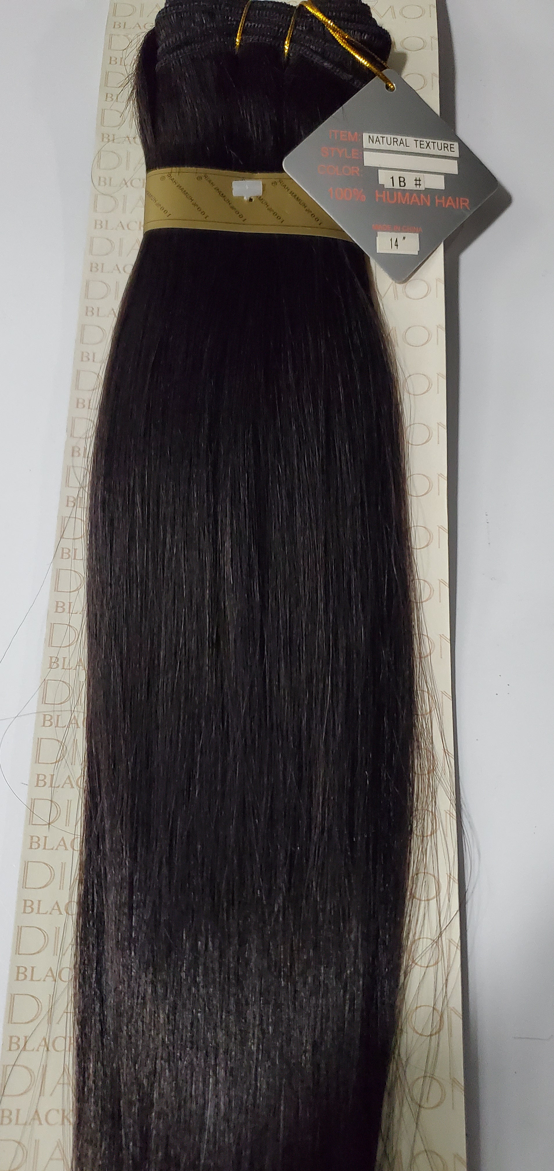 Remi human hair weave tangle-free; straight sew-in weft; natural texture image 2