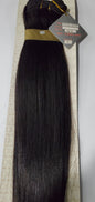 Remi human hair weave tangle-free; straight sew-in weft; natural texture image 2