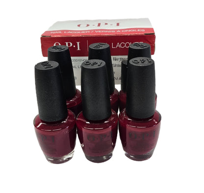 Set of 6 OPI Nail Lacquer, Malaga Wine, Nail Polish, 0.5 fl oz image 0