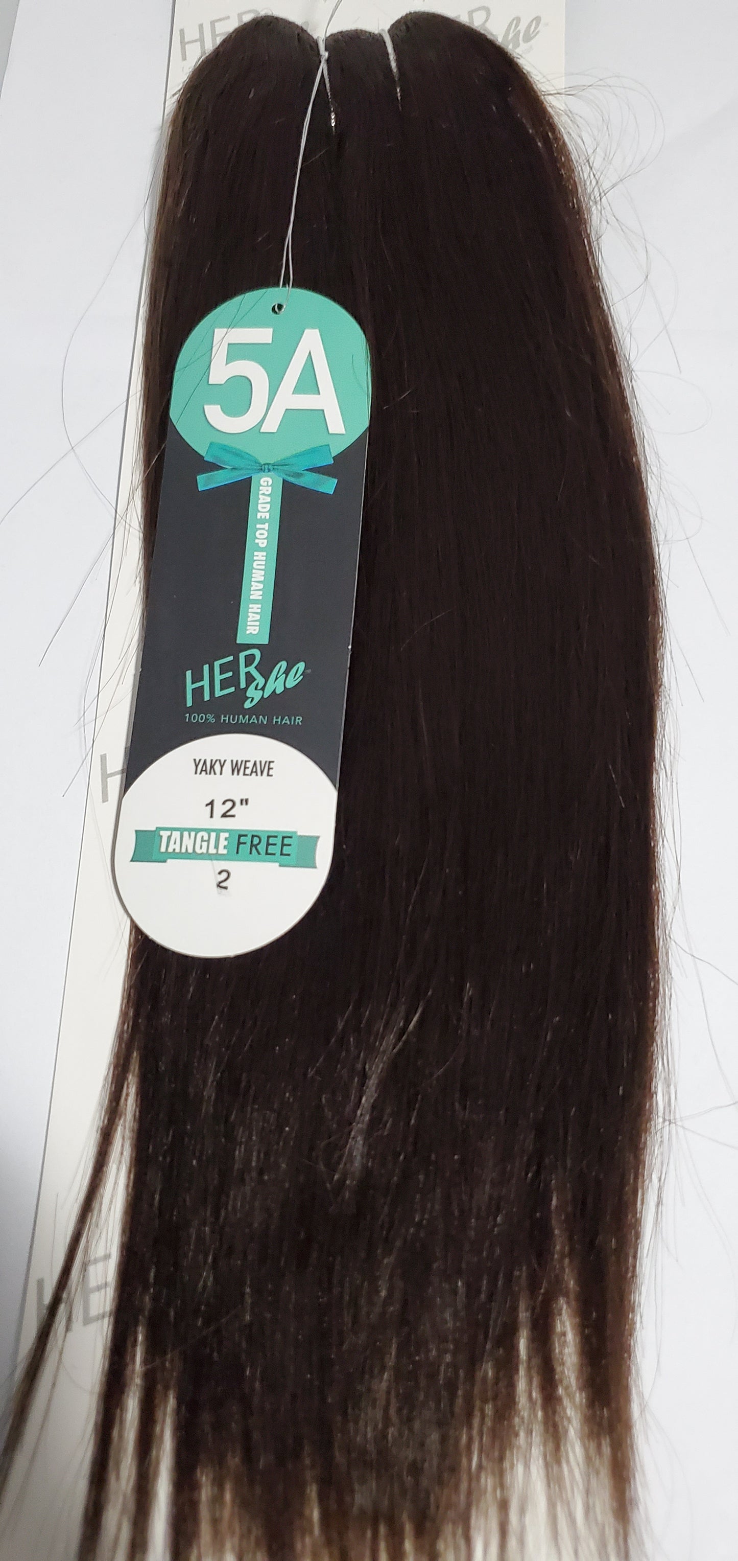 Human hair yaky weave 5A grade yaky weave; shed-free straight sew-in weft. image 8