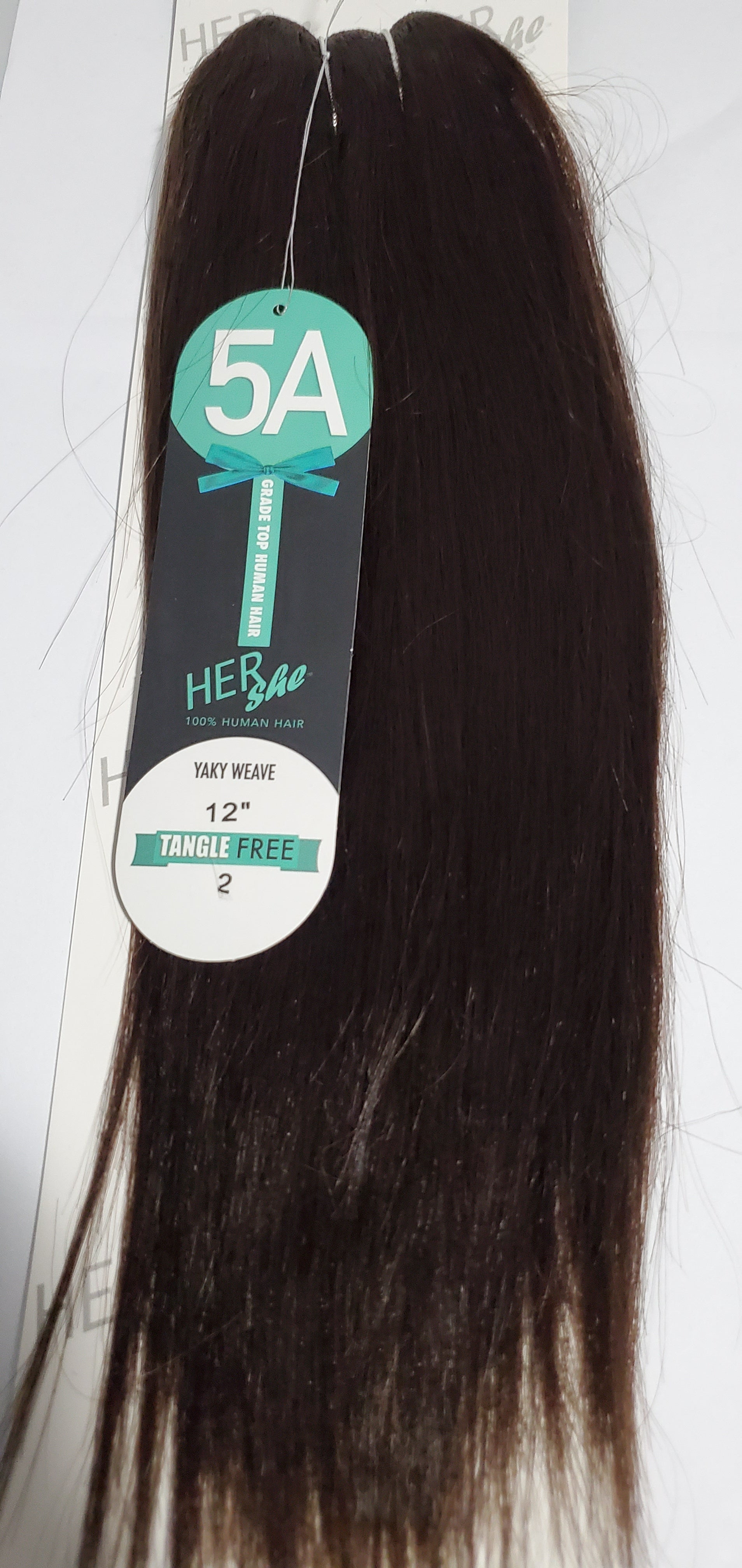 Human hair yaky weave 5A grade yaky weave; shed-free straight sew-in weft. image 8