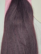 Tangle-free human hair silky straight bulk for braiding. image 4