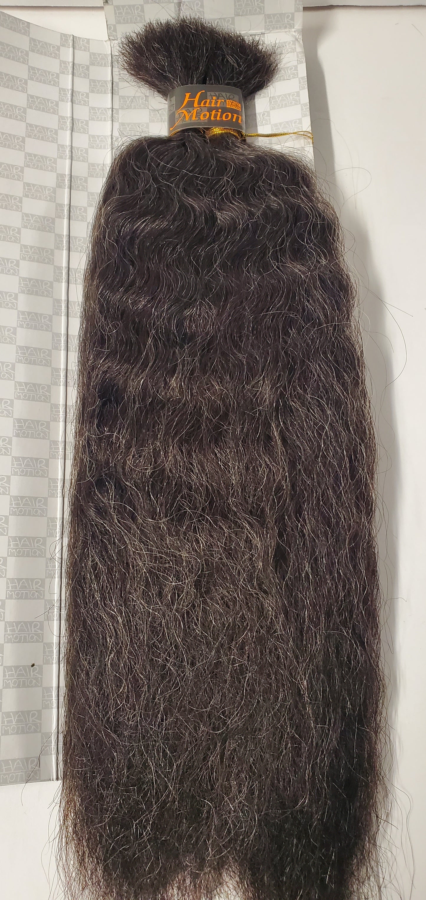 Human hair blended super bulk for braiding; wavy 14 inch color 34. image 1