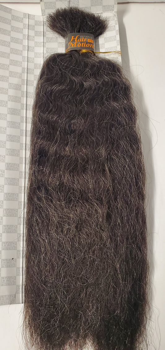 Human hair blended super bulk for braiding; wavy 14 inch color 34. image 1