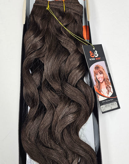 Bobbi Boss human hair new body wave; curly sew-in weft. image 3