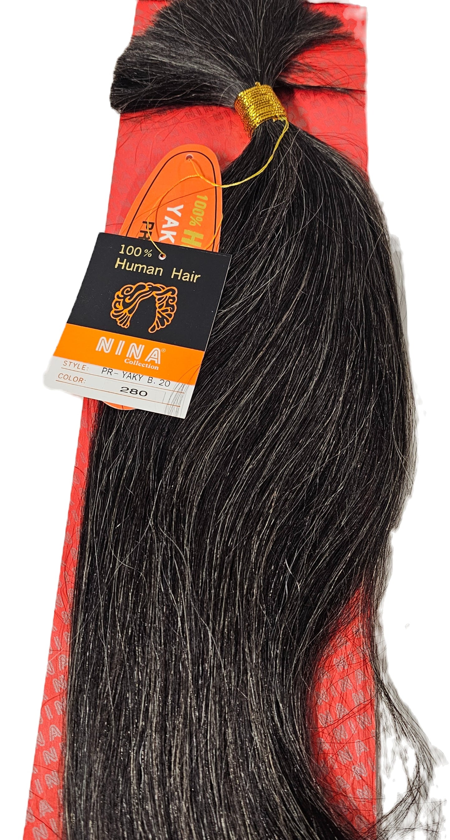 Human hair bulk Yaky touch pre-washed for braiding; straight image 0