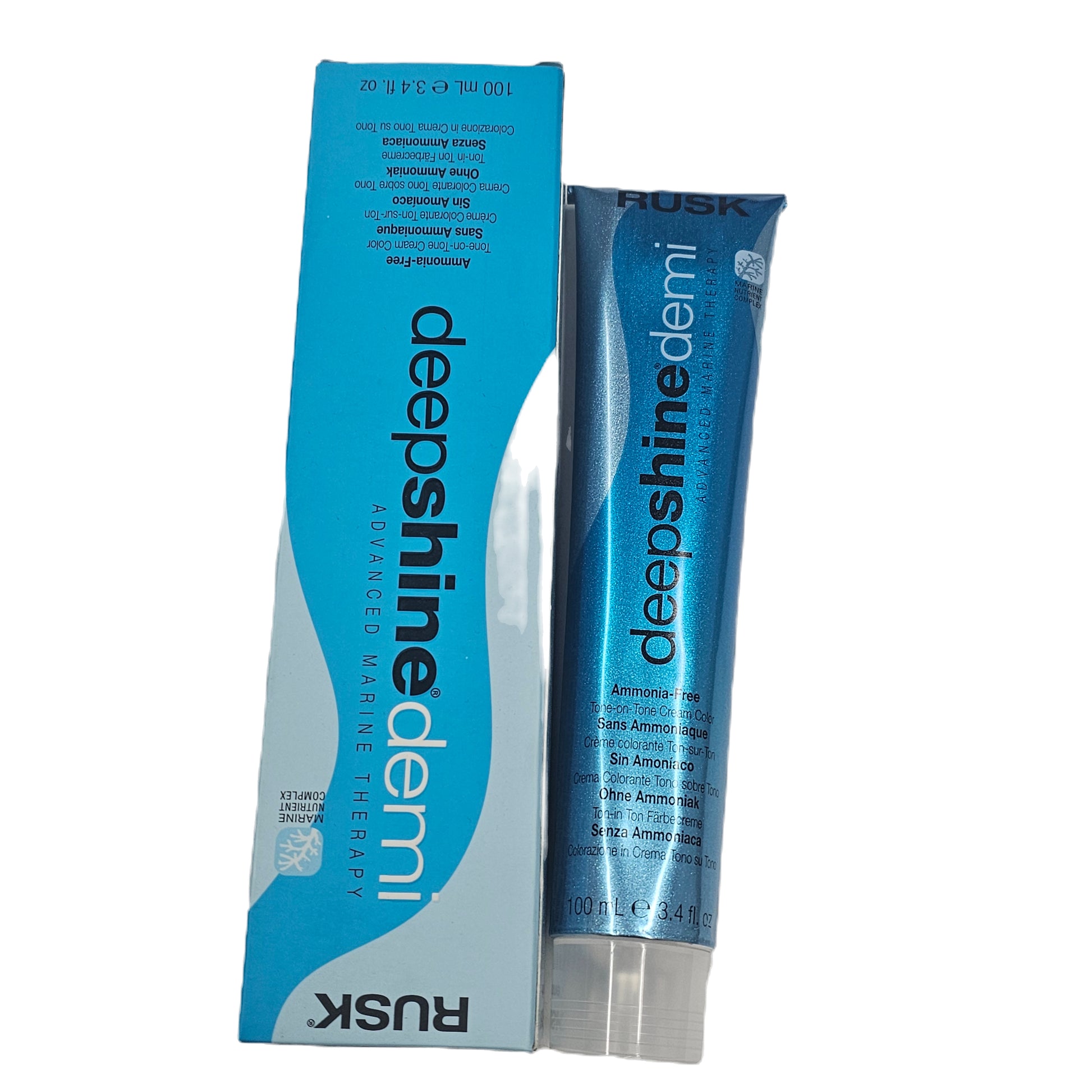 Rusk deepshine demi; ammonia-free; advanced marine therapy; 3.4fl.oz image 1