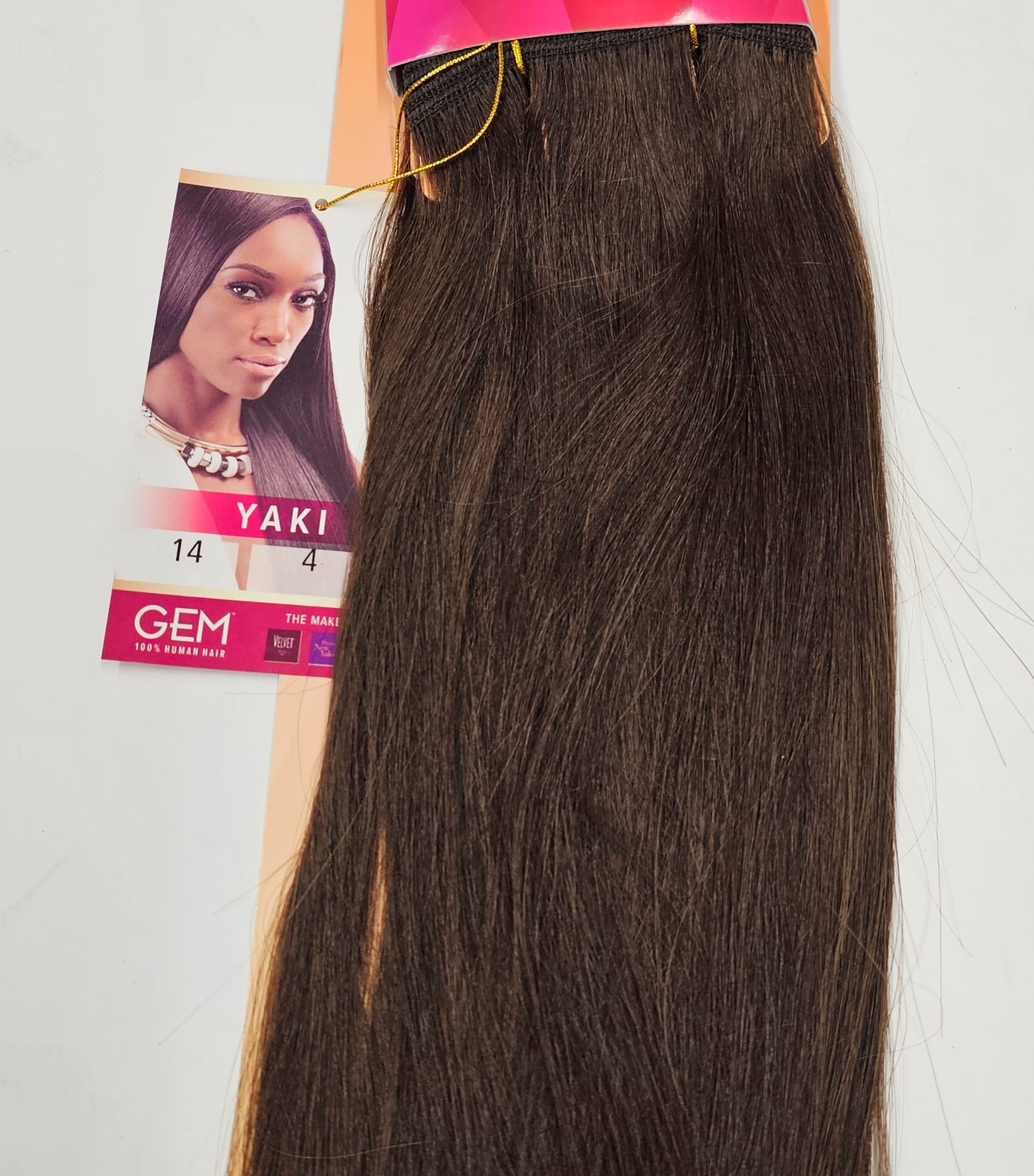 Human hair yaki weave argan oil smooth; shed-free straight sew-in weft. image 6
