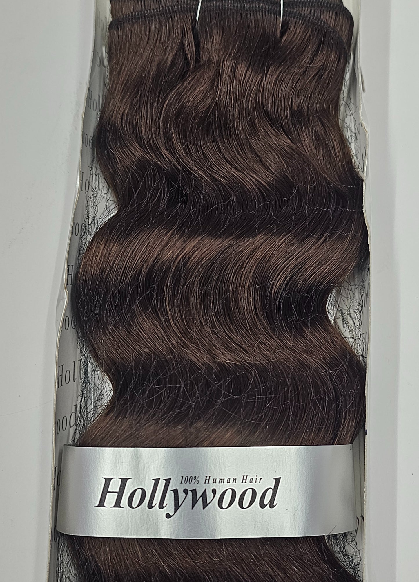 Human hair weave tangle-free Italian hi body wave; curly sew-in weft. image 2