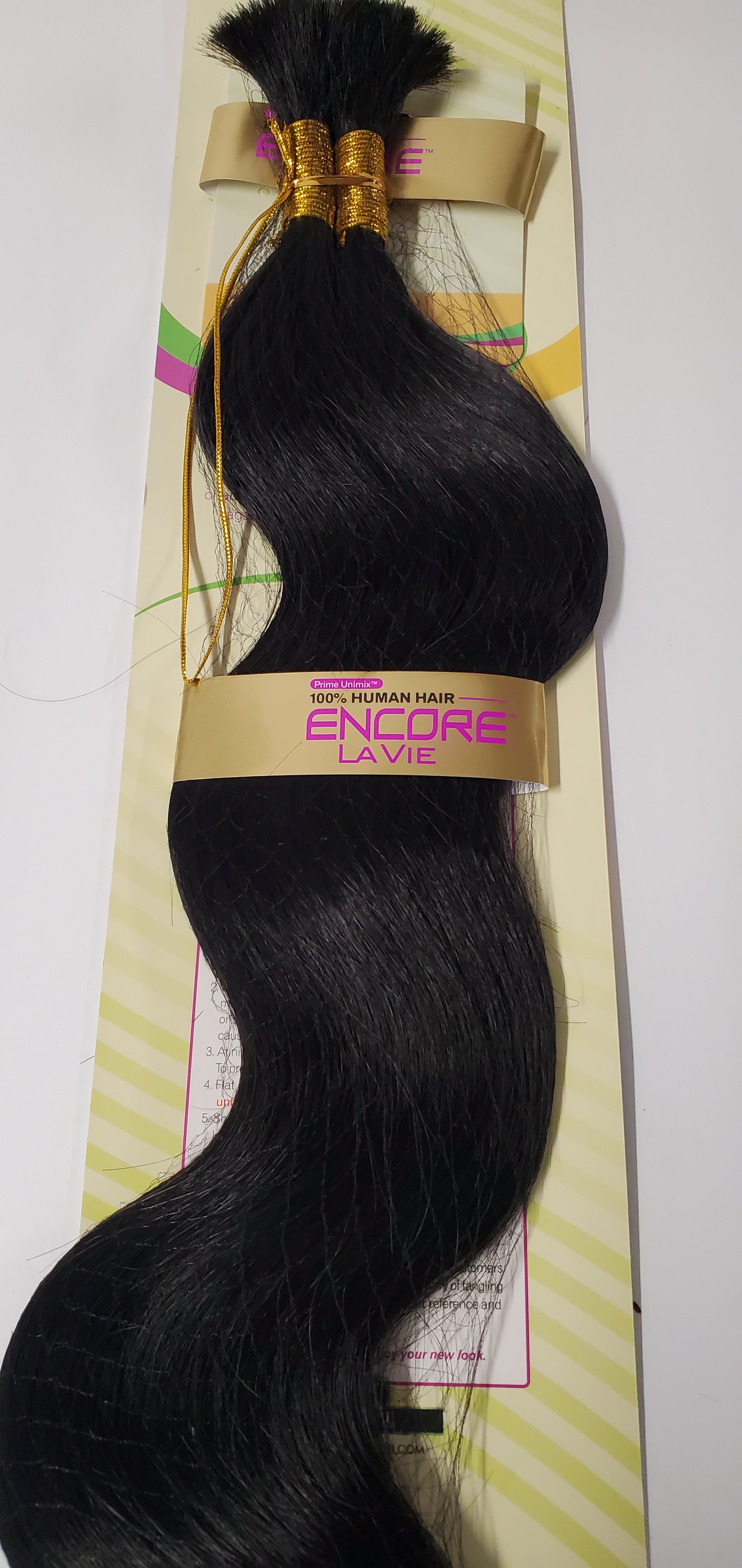 Human mix body bulk; curly; for braiding; blended; women image 1