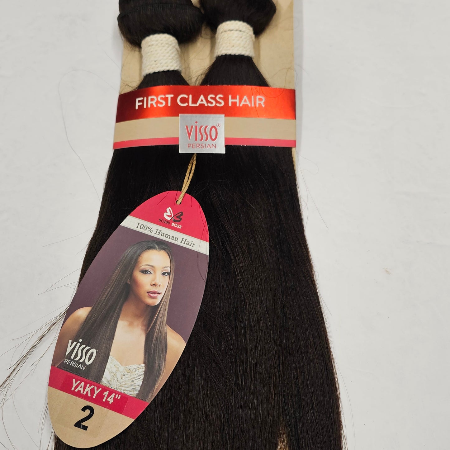 Human hair weave Visso persian yaky; straight sew-in weft; first class image 2