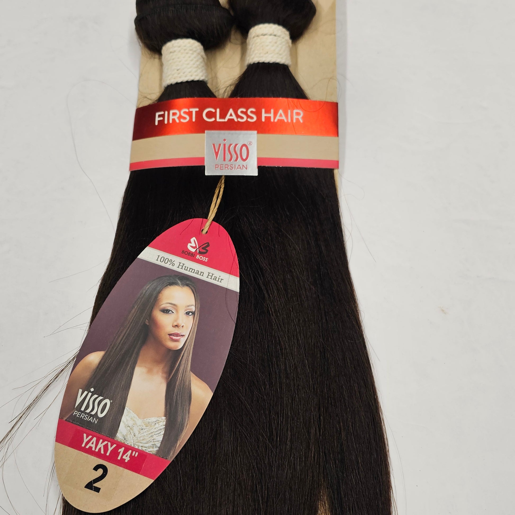 Human hair weave Visso persian yaky; straight sew-in weft; first class image 2