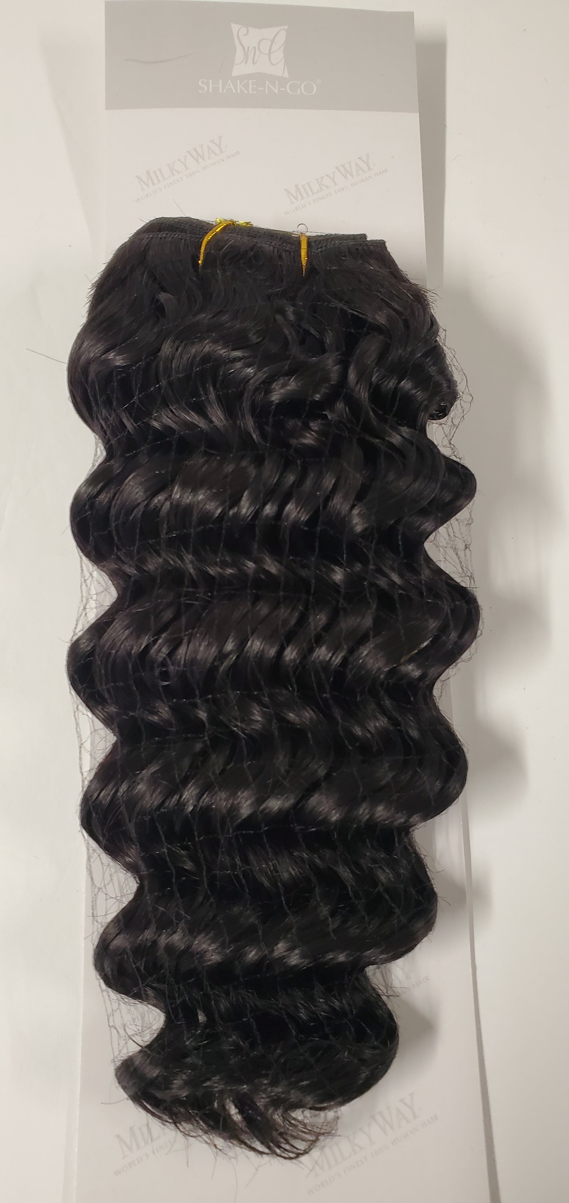 Human hair deep wave weave tangle-free; curly sew-in weft. image 6
